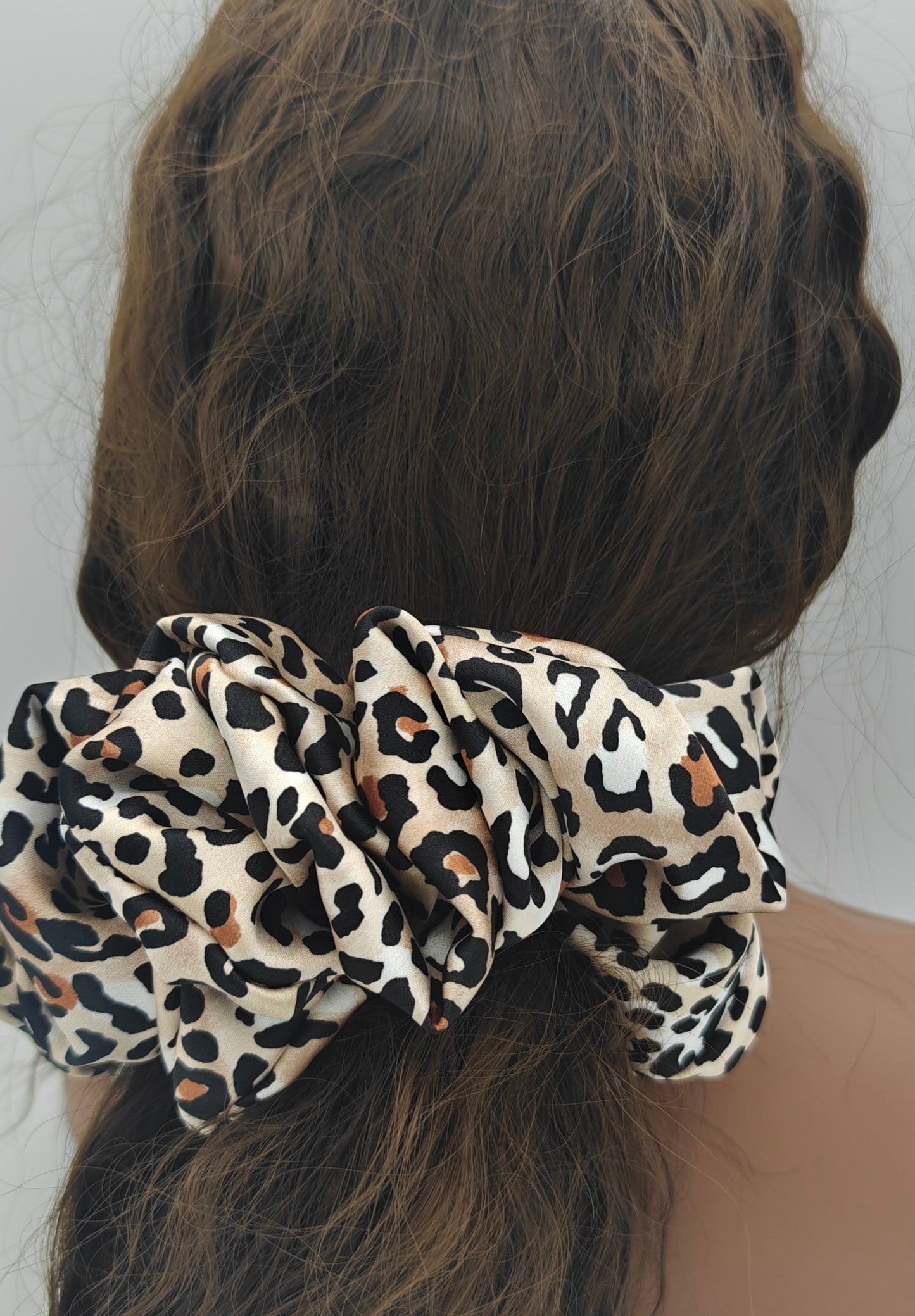 Animal Print XXL Scrunchies For Locs, XL Scruchies For Thick Hair, Poly Satin Scrunchies, Stocking Stuffers