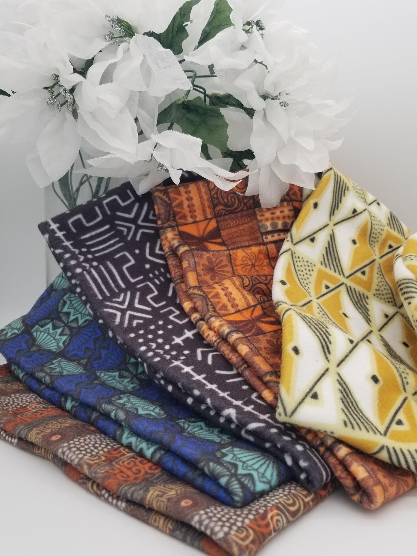 Blue Hat| Unisex Hats| African Print Hat| Men's Hats| Lined Hat for Winter