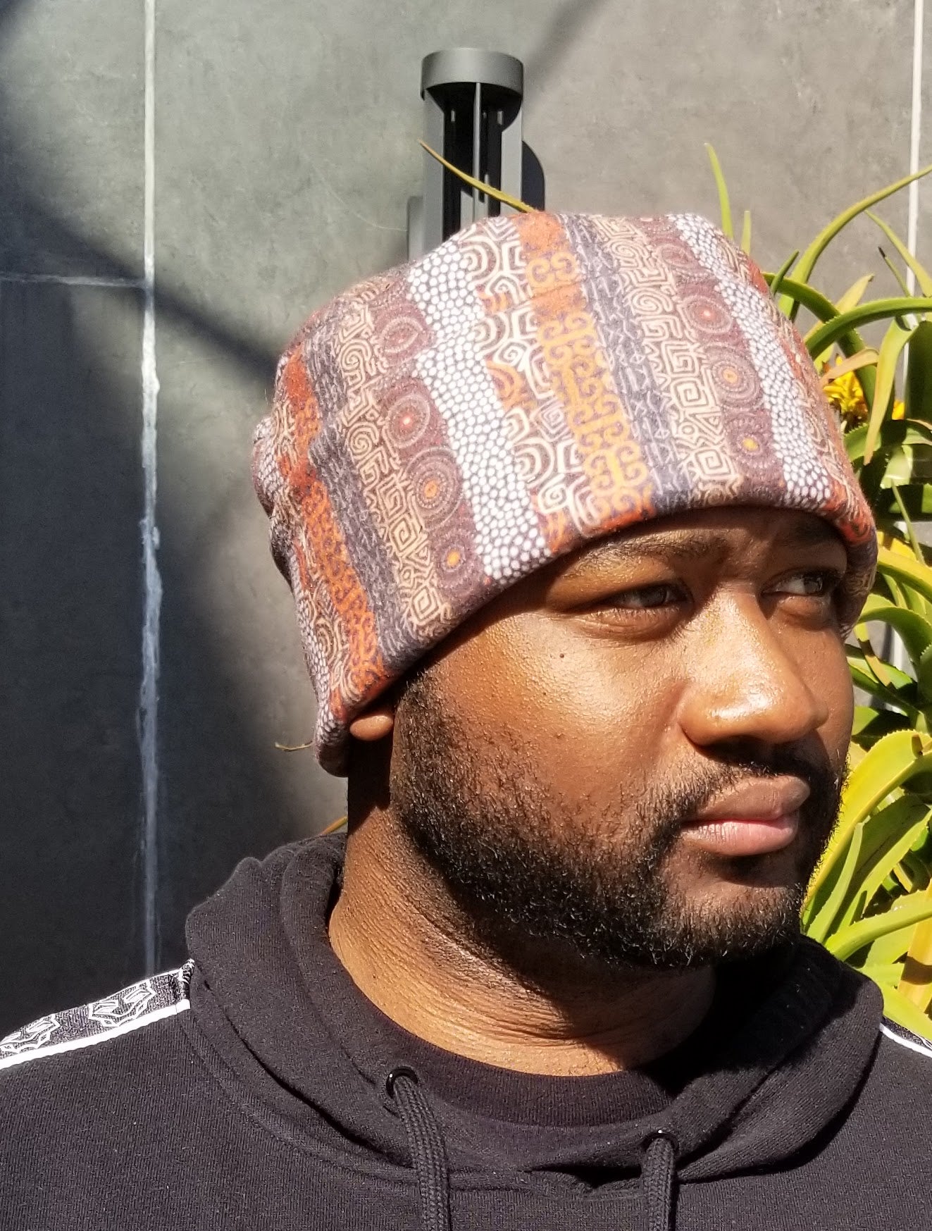 Unisex Hats| African Print Hat| Men's Hats| Lined Hat for Winter