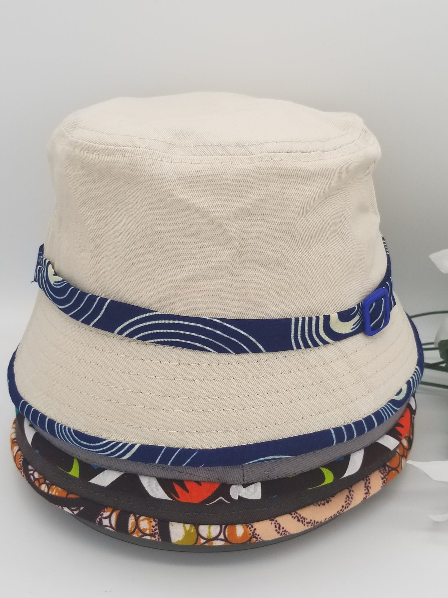 Unisex Bucket Hat| African Print Trim Bucket Hats| sun hat| Men Bucket Hat| Women Bucket Hat| Cute Hat