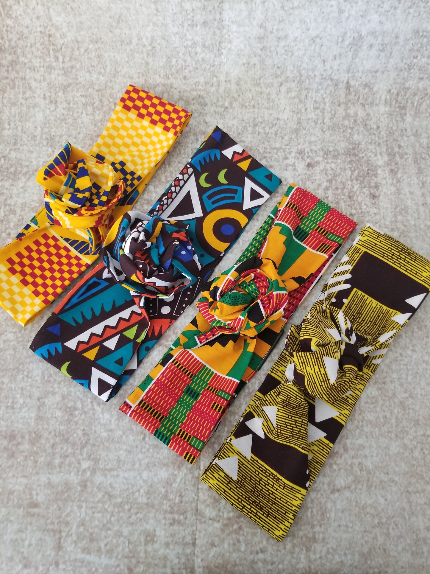 Wire Headbands| African Print Headband| XL African Wax Print Head Wrap