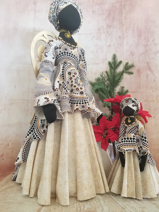 "GRAND HATIMA" 31 Inch Giant African Christmas Angel Black Christmas Angel Grand Angel Hatima For Kwanzaa - Auntie's Expo