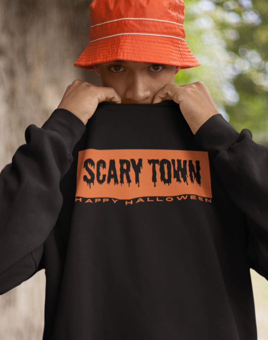 Dad Halloween Sweatshirt, Mom Halloween Shirt, Scary Town Halloween Sweatshirt For Dad, Cute Halloween Shirt, Sweatshirt for Mom, Dad Tshirt