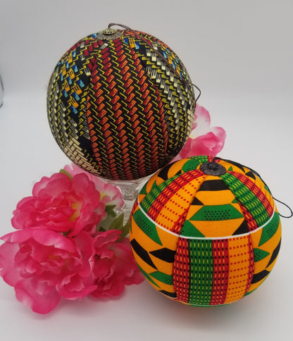 Extra Large African Christmas Ornaments. Handmade Ornaments for Christmas or Kwanzaa, Year Round Bowl Filler, Large African Decorations.