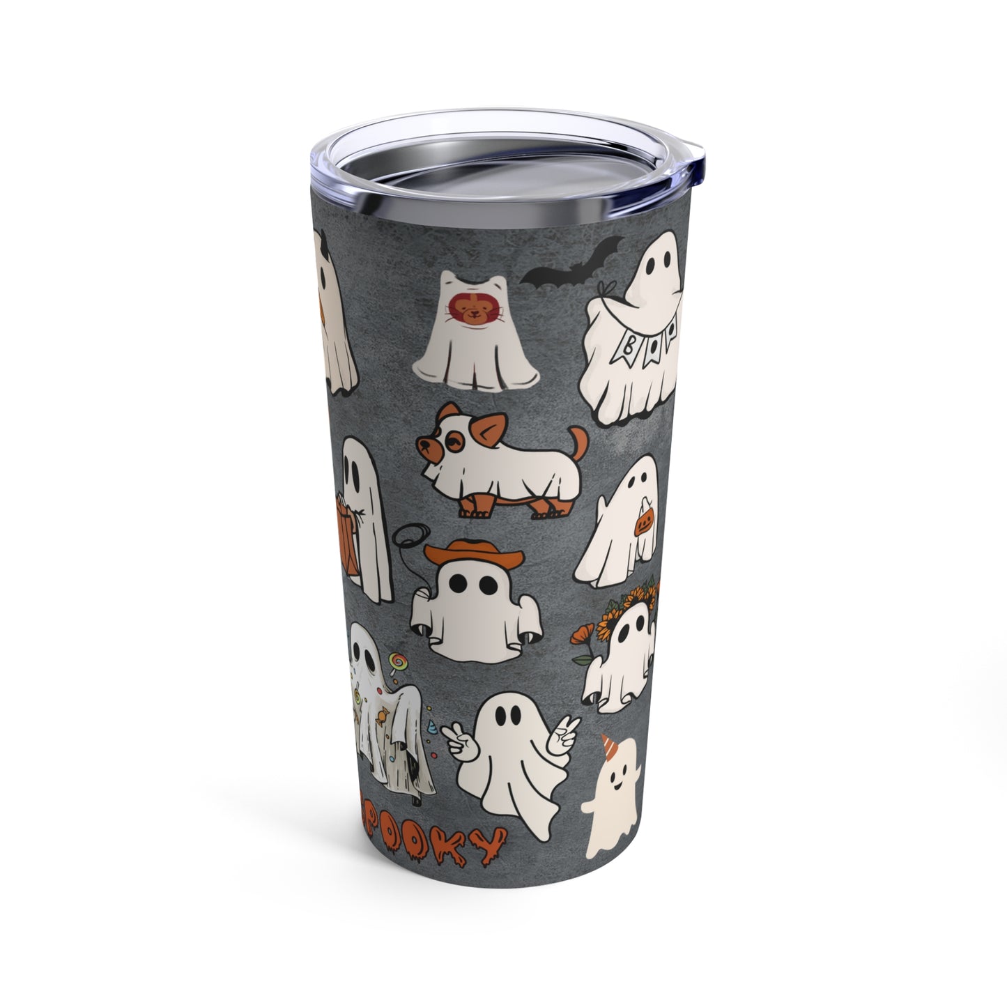 Personalized 20 oz Tumbler, Stainless Steel Halloween cup, Halloween Gift, Halloween Tumbler Gift, Fall Iced coffee cup with lid, Insulated travel mug