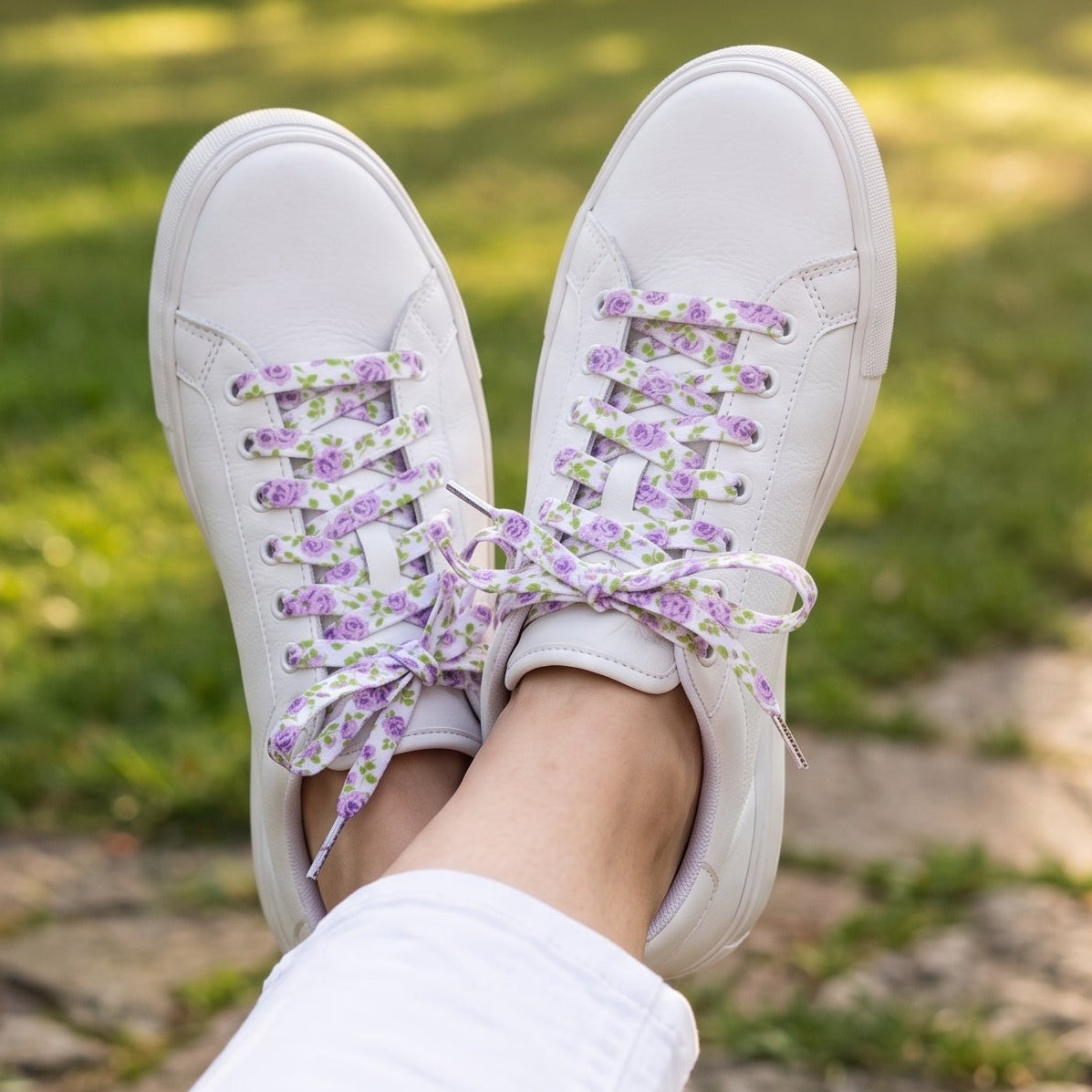 Flower Shoe Laces, Handmade Laces, Fun Shoe Laces For Shoes, Printed Shoe Strings, Cotton Shoe Laces