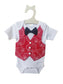 Handmade Strawberry baby clothes for special occasions, the perfect baby boy coming home outfit, ring bearer, or baby shower gift.