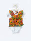 African Kente Print Baby Boy Onesie Vest And Bow Tie Baby Girl Ruffle Vest And Hair Band - Ankara Infant Outfit For Special Occasions