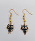 Halloween Funny Earrings, Halloween Dangle Earrings, Fun Party Earrings. Bats, Cats, Moon, Spiders, and Spiderwebs Earrings