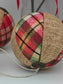 Ornaments Country Farmhouse Christmas Ornaments - Handmade Nostalgic Old Fashion Christmas balls