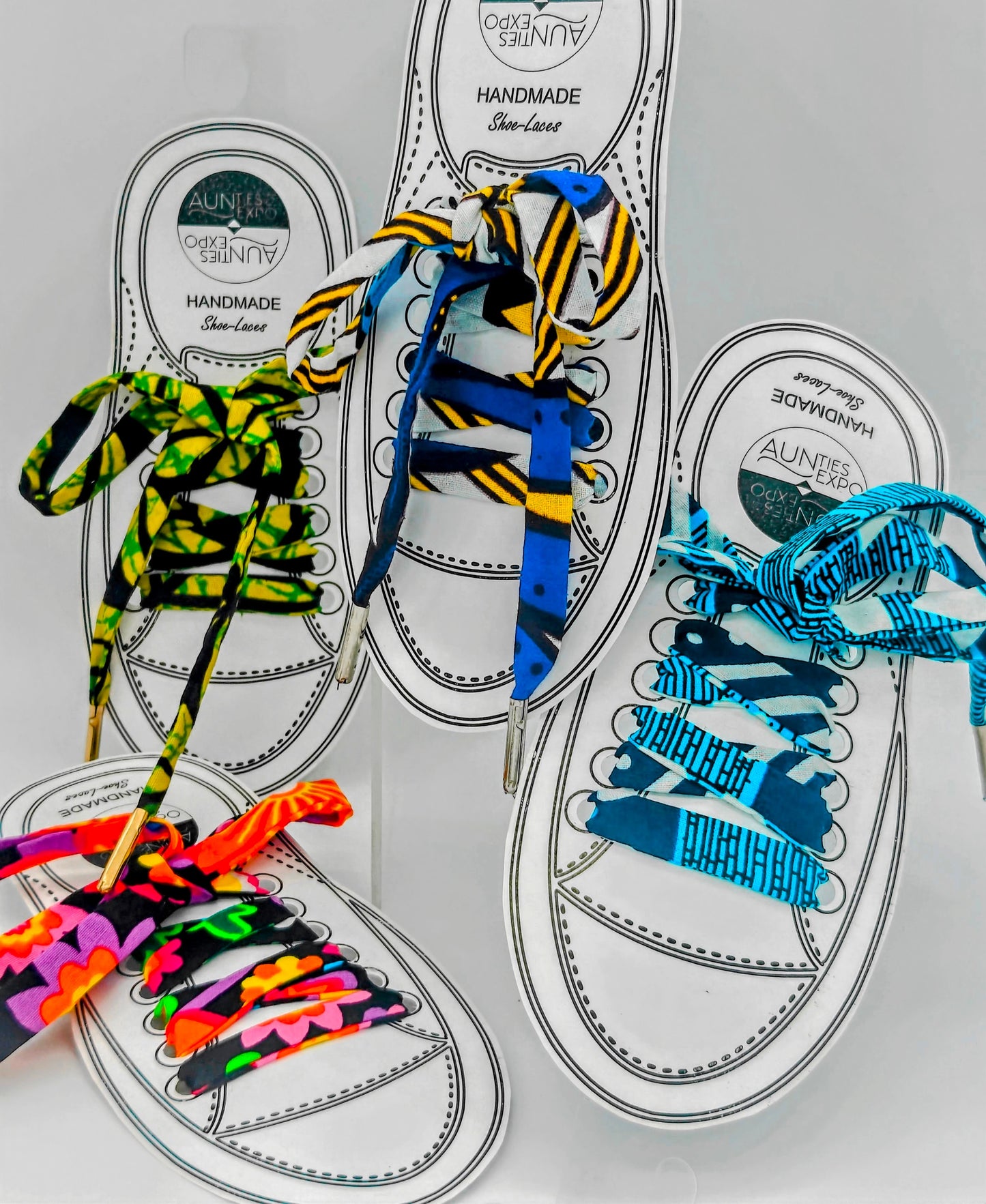 African Shoe Laces, Handmade Laces, Fun Shoe Laces For Shoes, Ankara Print Shoe Strings, Cotton Shoe Laces