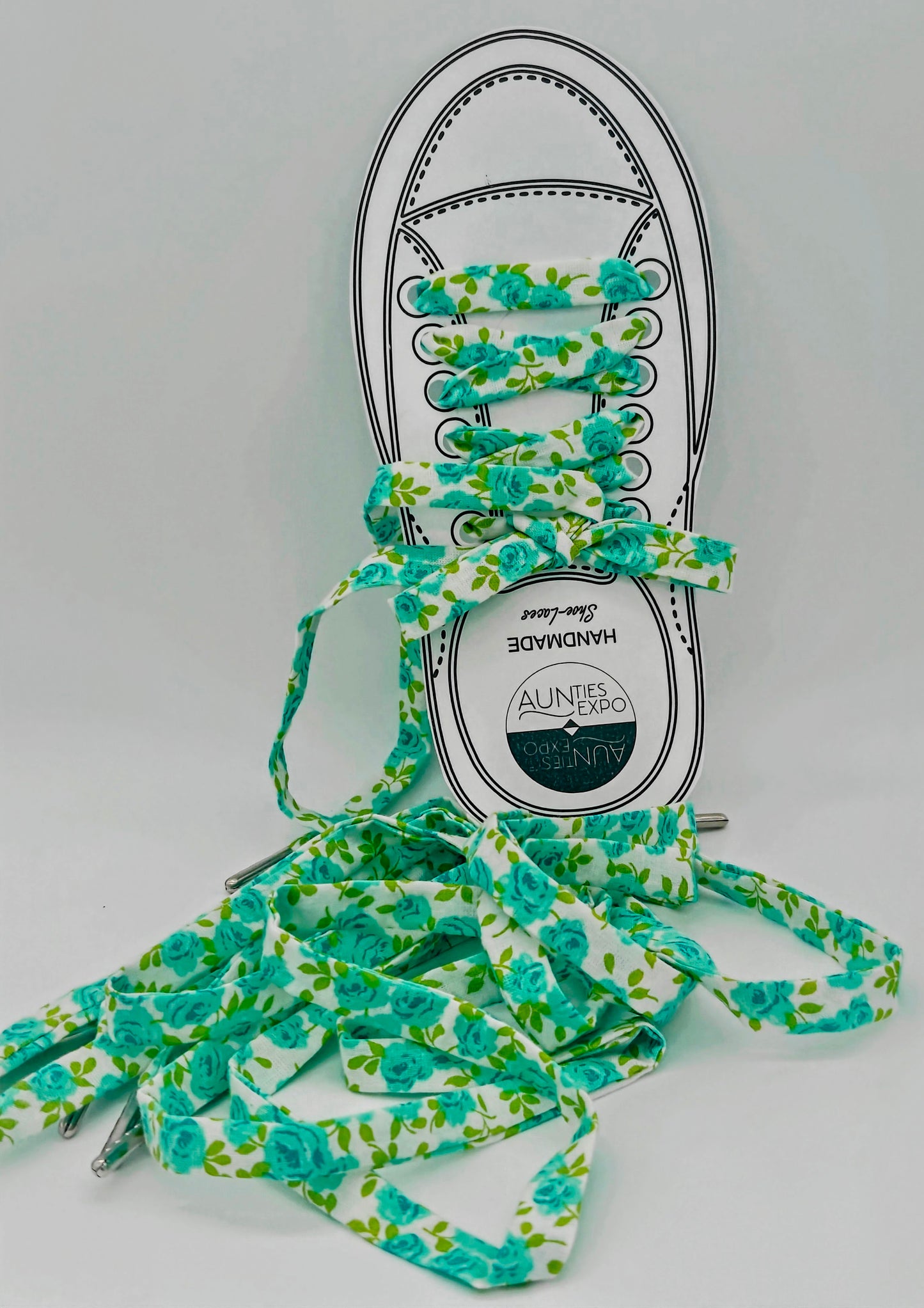 Flower Shoe Laces, Handmade Laces, Fun Shoe Laces For Shoes, Printed Shoe Strings, Cotton Shoe Laces