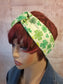 Head Wrap| Retro Headband| St Patrick's Day Wire Headband| Shamrock Dolly Bow Headwrap|