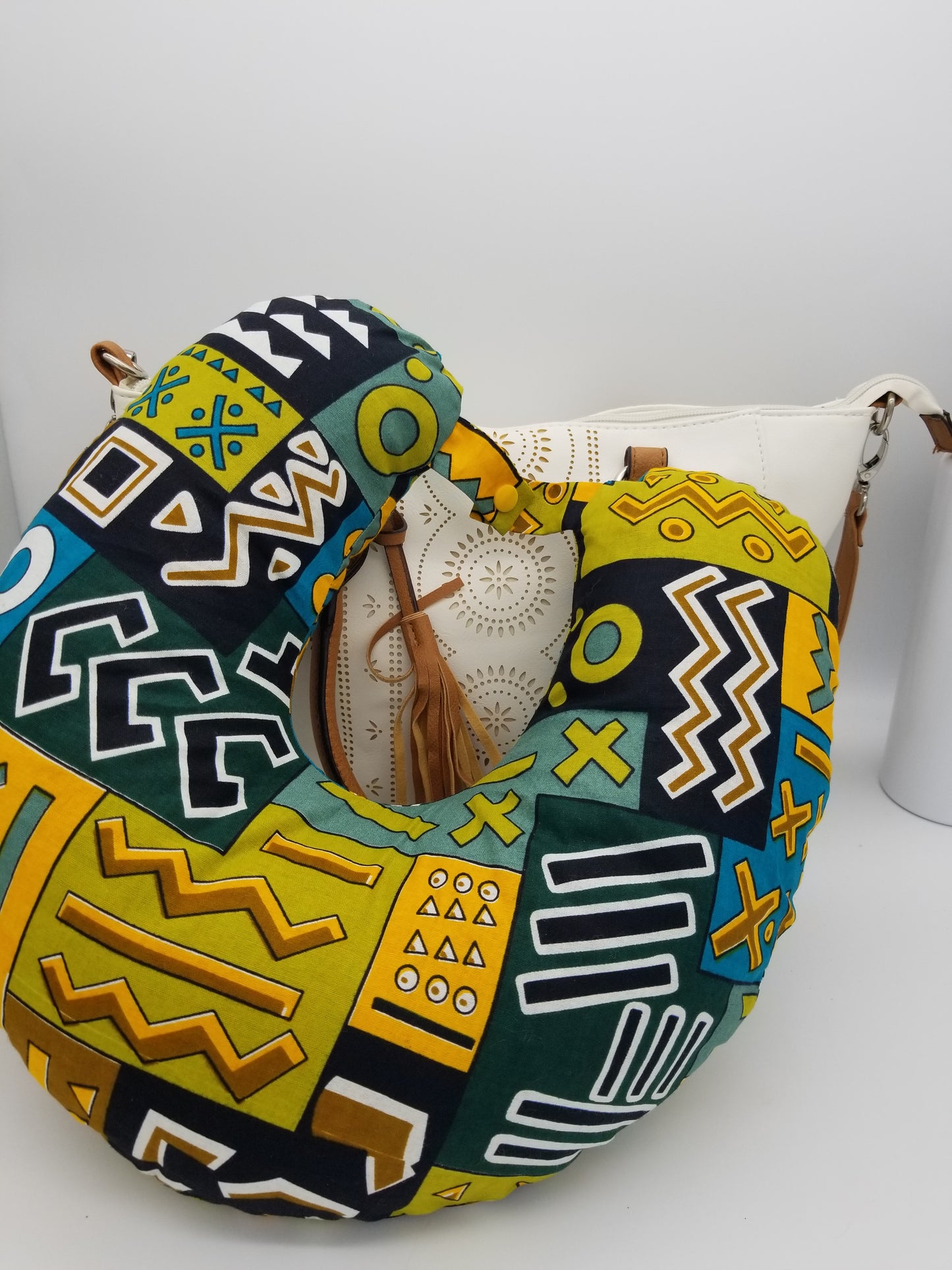 Deluxe Removable Travel Neck Pillow CaseAfrican Print Travel Neck Pillow Travel Pillow