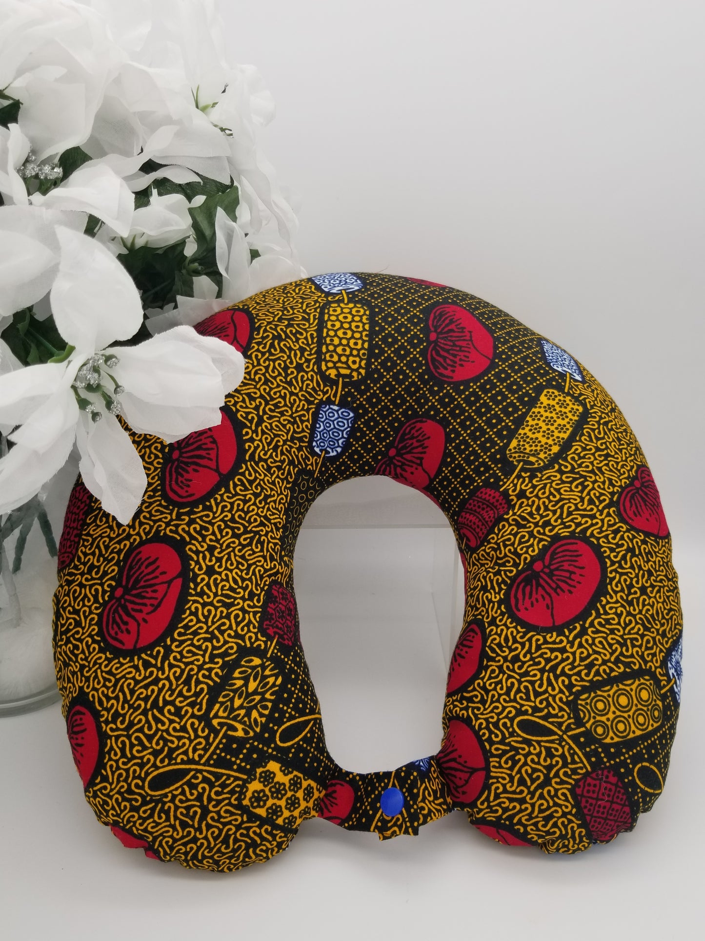 Travel Pillow Deluxe Removable African Print Travel Neck Pillow Case