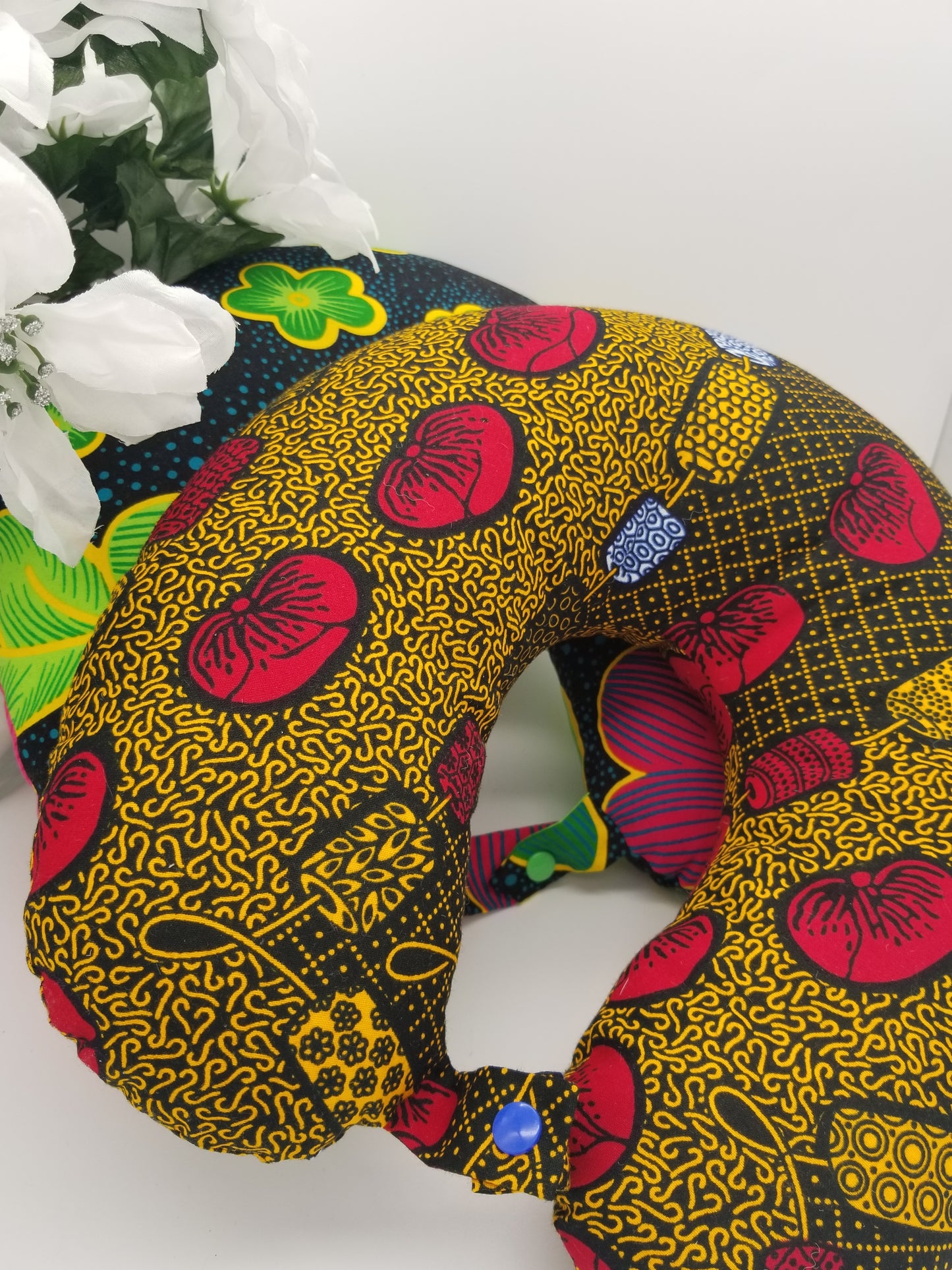 Travel Pillow Deluxe Removable African Print Travel Neck Pillow Case