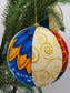 Swirls and Flowers African Print Christmas Ornaments - Kwanzaa Decoration - Handmade Flower Christmas Ornament - Auntie's Expo