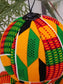 African Christmas Ornaments - 4 PC Kente Ornaments - Handmade Ornaments for Kwanzaa - Auntie's Expo