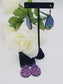 Leopard Print Earrings, Pink Leopard Jewelry- Teardrop Animal Print Earrings - Stocking Stuffers - Auntie's Expo