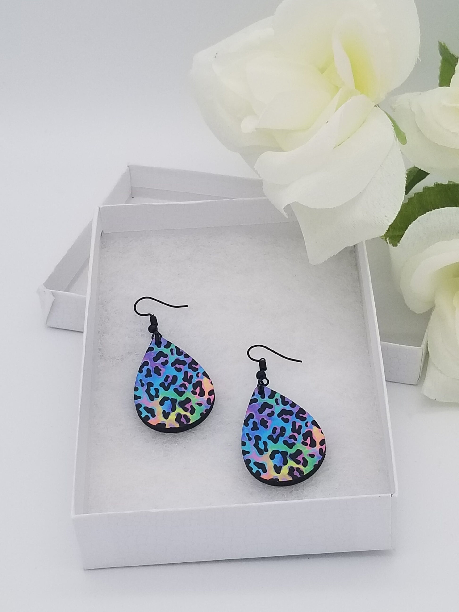 Auntie's Expo: Leopard Print Earrings, Pink Leopard Jewelry