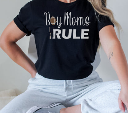 Boy Mom Gift, Boy Mama Shirt, Boy Moms Rule, Mama Football Shirt, Gift for Mom, Mom Of Boys, Shirt For Mom Mom Gift, Shirt For Mom