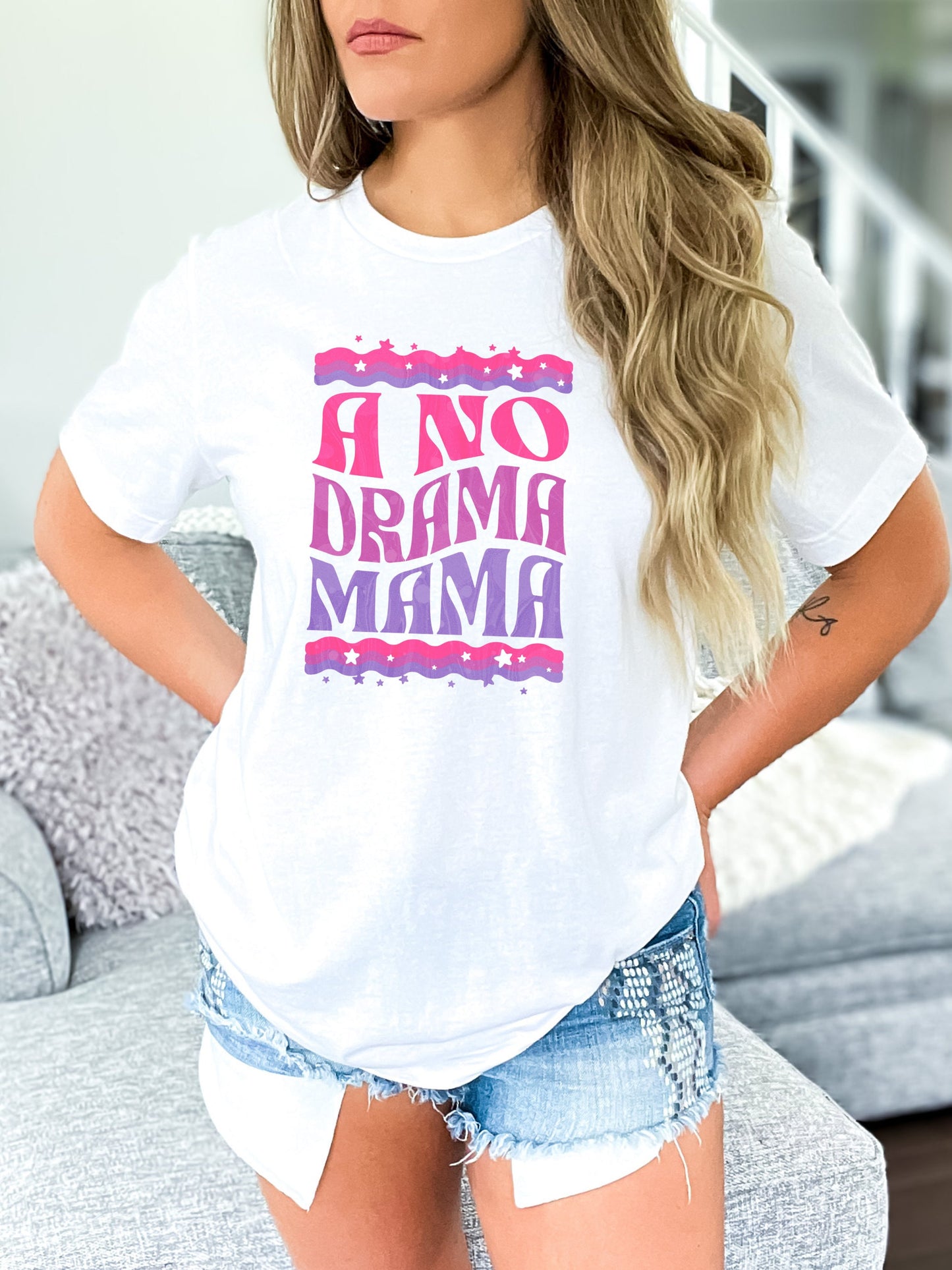 Funny Gift For Mom, Shirt With Sayings, Funny Mama Shirt, Mama Shirt, Mama Graphic Tee, Mom Shirt Funny, No Drama Mama