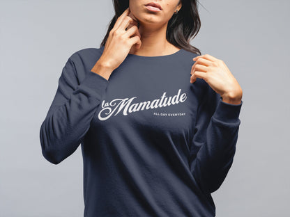 Crew Neck Sweat Shirt, La Mamatude Sweatshirt, Mom Shirt, Sweat Shirt, Womens Sweat Shirt, Oversize Sweat Shirt, Sweat Shirt For Women