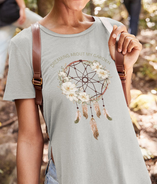 Gardening shirt, Funny garden shirt, Dream catcher shirt, Botanical shirt, Wildflowers shirt, Gardener shirt, Garden lover gift