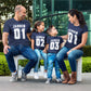 Matching Father&#39;s Day Shirts, Personalized gifts for Dad, Double-sided print Daddy and Me matching t-shirts, Custom number shirt for Dad