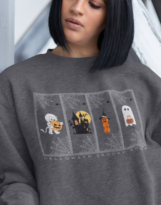 Cute ghost sweatshirt,  Funny Halloween sweatshirt, Funny ghost shirt, Cute Fall Sweatshirt, Halloween Sweater, Spooky season sweatshirt