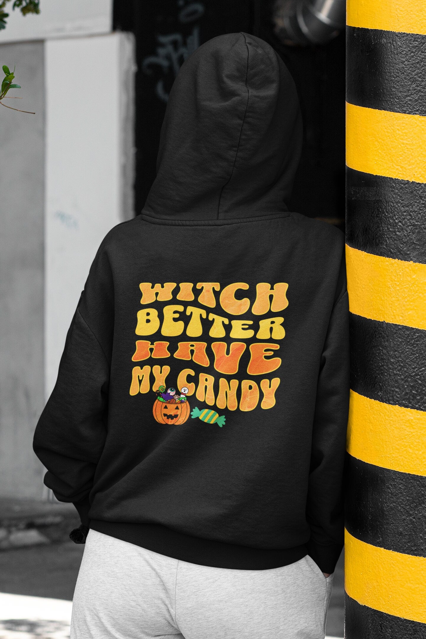 Witch Better Have My Candy Halloween Pullover, Halloween Hoodie, Halloween Sweatshirt, Funny Fall Sweatshirt, Retro Oversized Hoodie