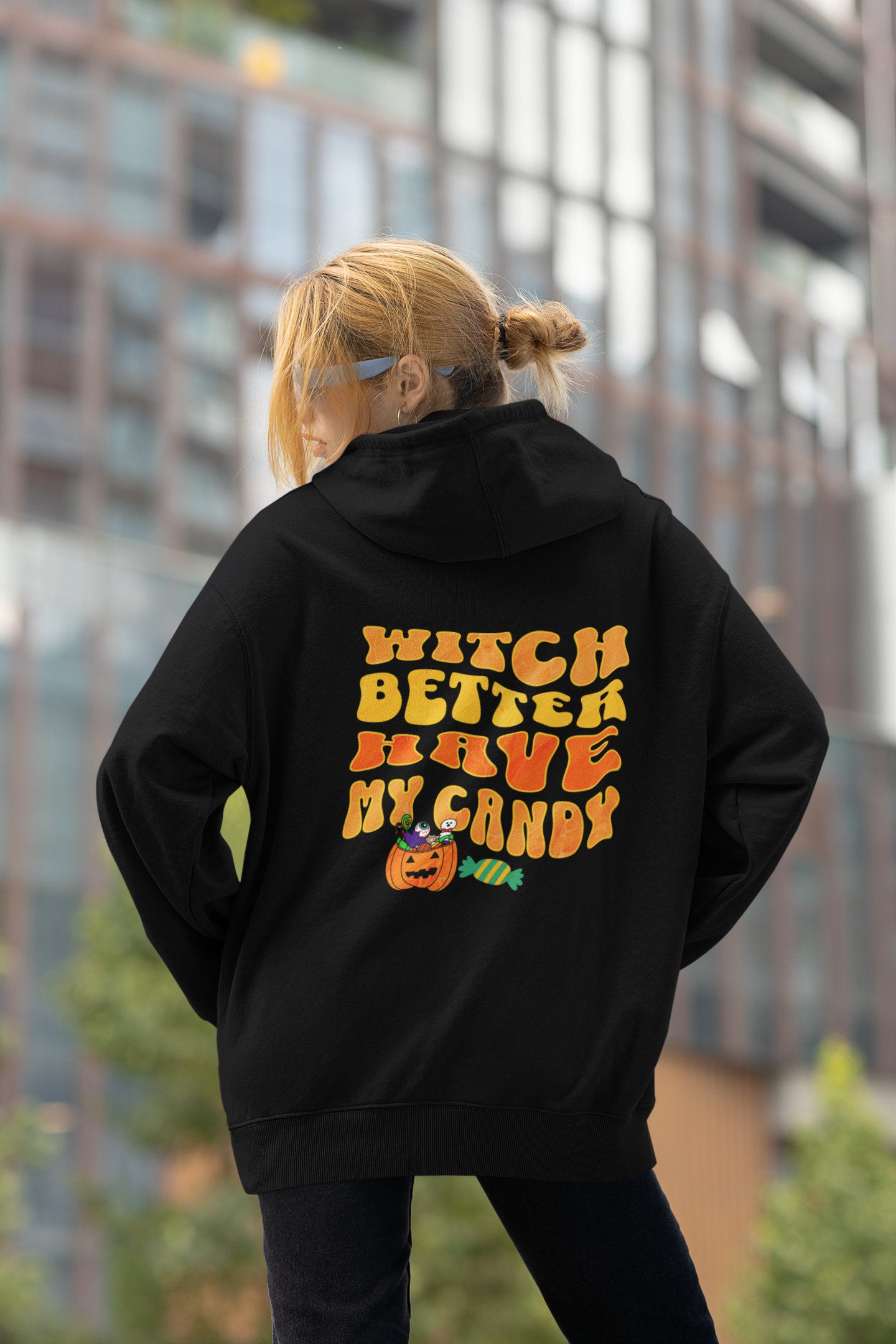 Witch Better Have My Candy Halloween Pullover, Halloween Hoodie, Halloween Sweatshirt, Funny Fall Sweatshirt, Retro Oversized Hoodie