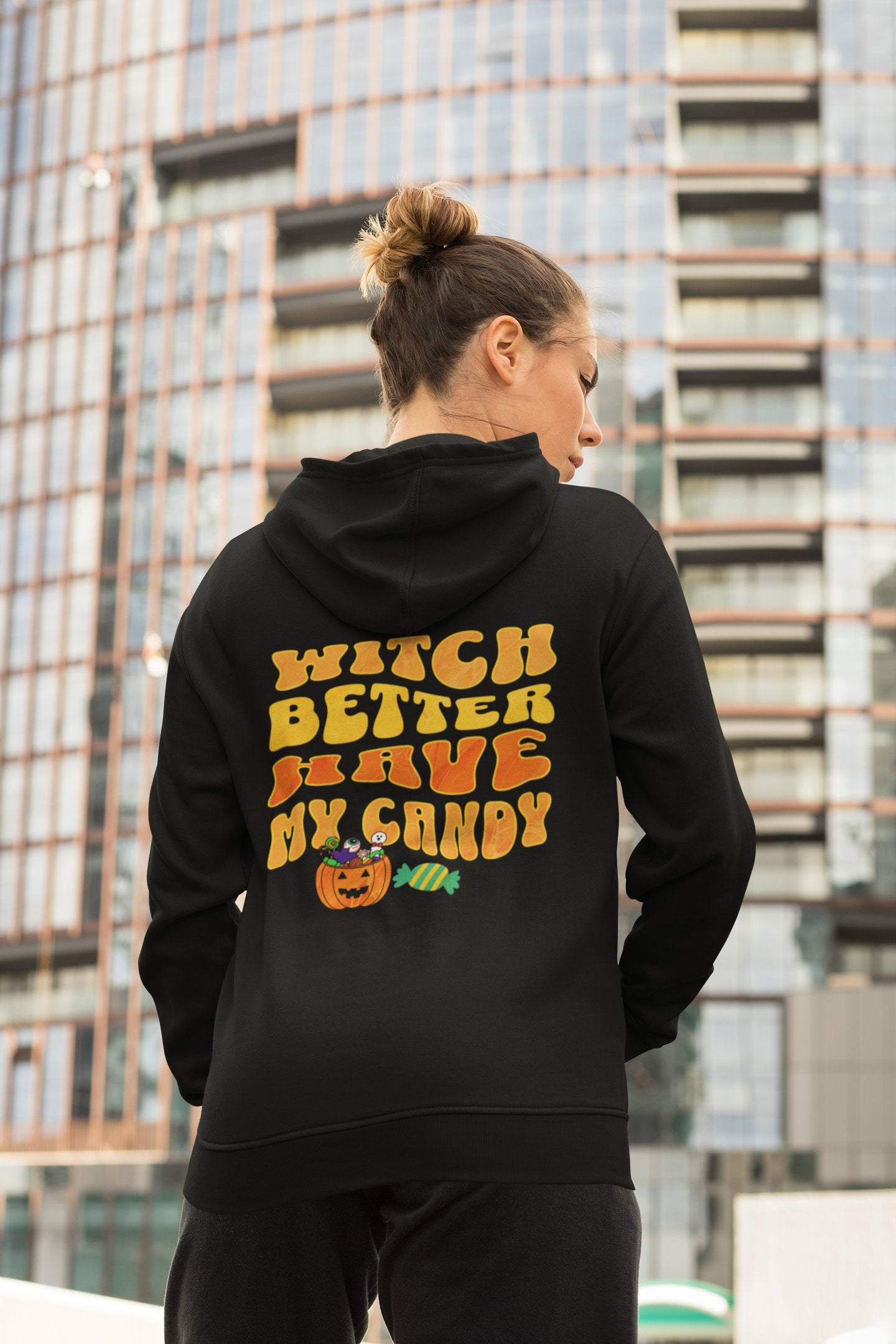 Witch Better Have My Candy Halloween Pullover, Halloween Hoodie, Halloween Sweatshirt, Funny Fall Sweatshirt, Retro Oversized Hoodie