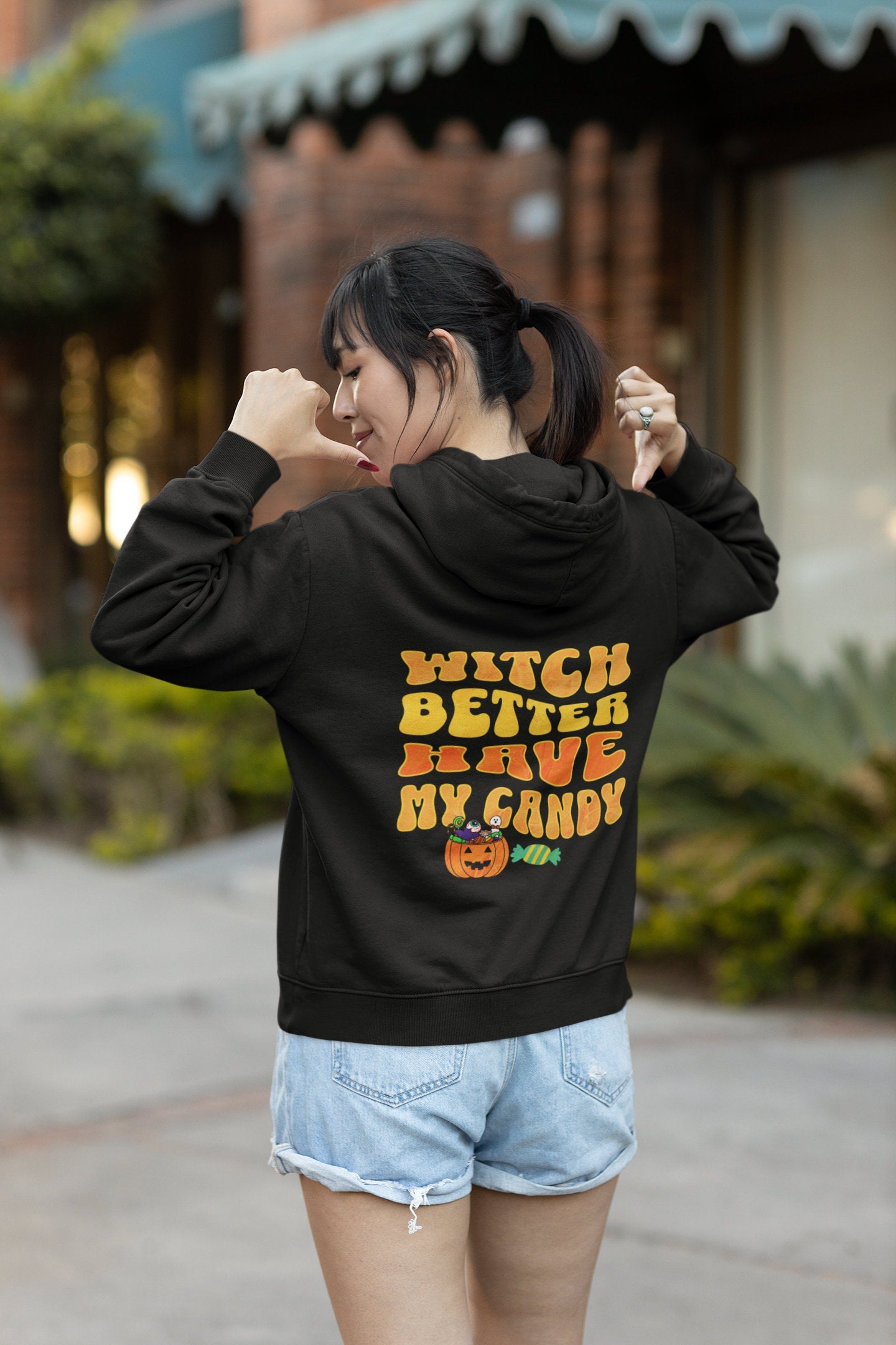 Witch Better Have My Candy Halloween Pullover, Halloween Hoodie, Halloween Sweatshirt, Funny Fall Sweatshirt, Retro Oversized Hoodie