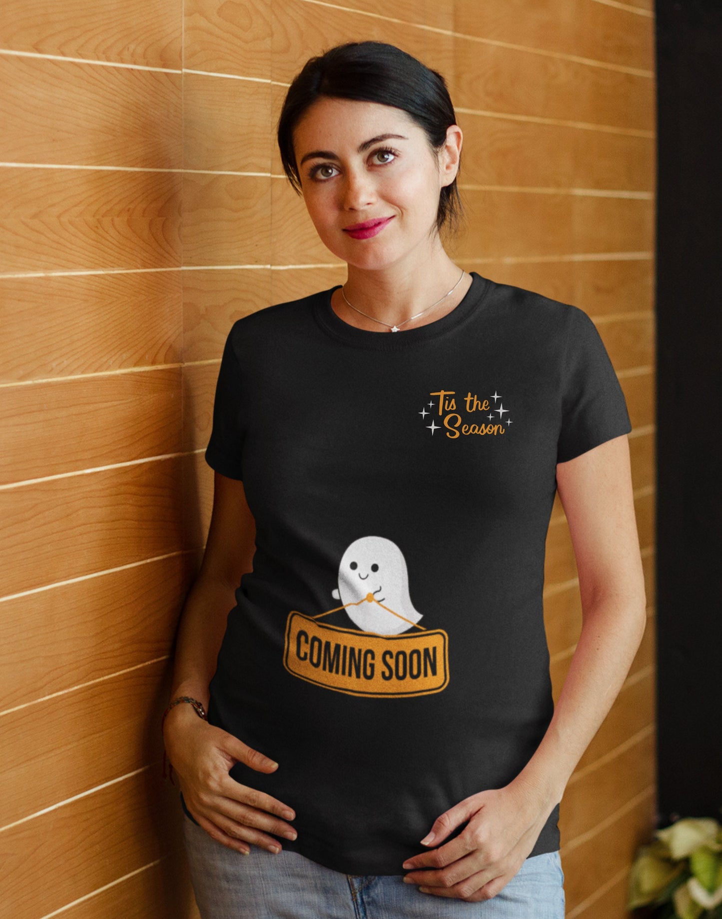 Mom To Be Tis The Season Halloween Shirt, Cute Fall Tshirt For Mom To Be, Comfort Colors® Funny Halloween Shirt, Pregnant Halloween T-Shirt