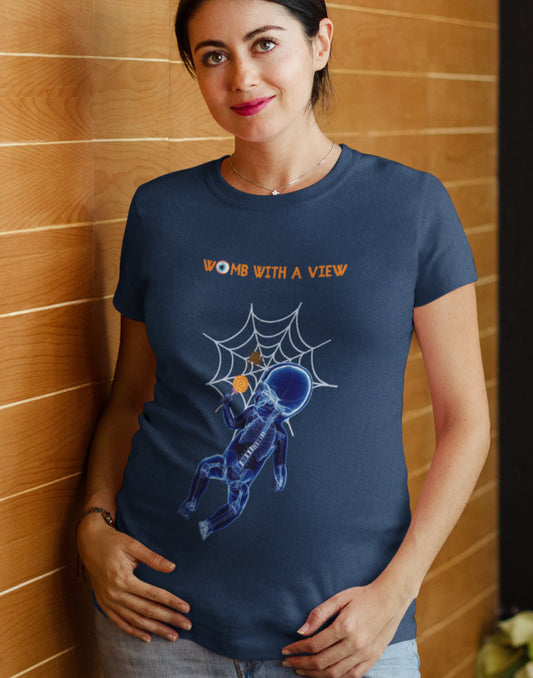 Womb With A View Halloween shirt For Mom, Cute Fall Shirt For Mom To Be, Comfort Colors® Funny Halloween Shirt, Pregnant Halloween T-Shirt