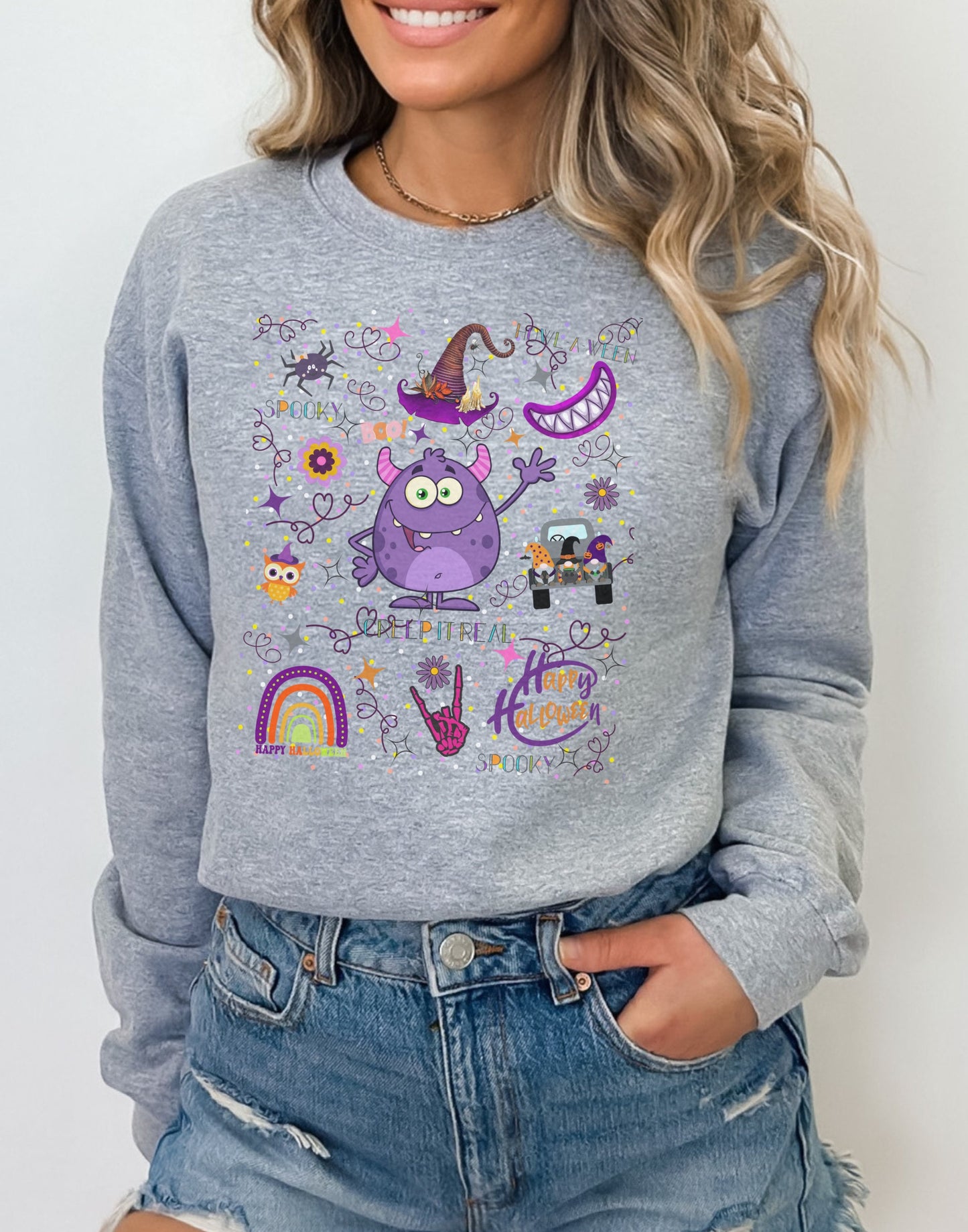 Cute Sweatshirt For Halloween, Fallcrewneck Sweatshirt, Black Pullover Shirt, Cute Fall Sweatshirt, Plus Size Halloween, 3x fall sweatshirt