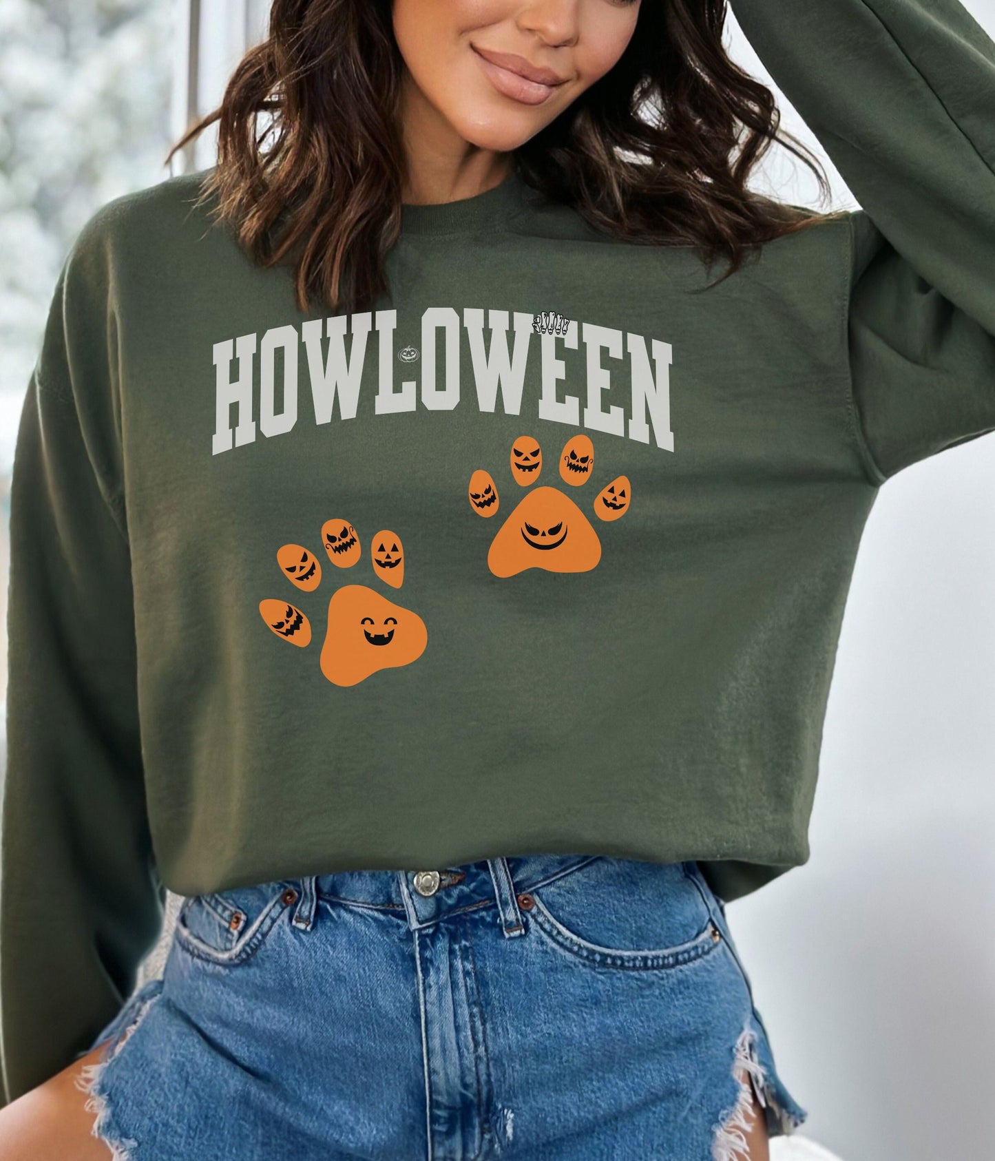 Halloween Shirt, Pullover Sweatshirt, Retro Halloween Shirt, Dog Shirt, Dog Mama shirt, Cute Halloween Shirt, Fall Sweater, Dog Mama Gift