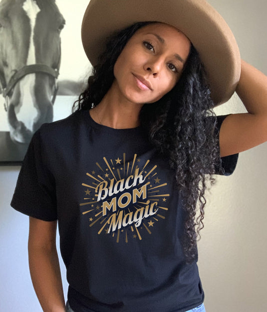 Black Mom Magic Shirt, Black Women Shirt, Black Mother T-Shirt, Gift For Mom, Mom Gift, African American Mom, Afro Mom Shirt, Black History