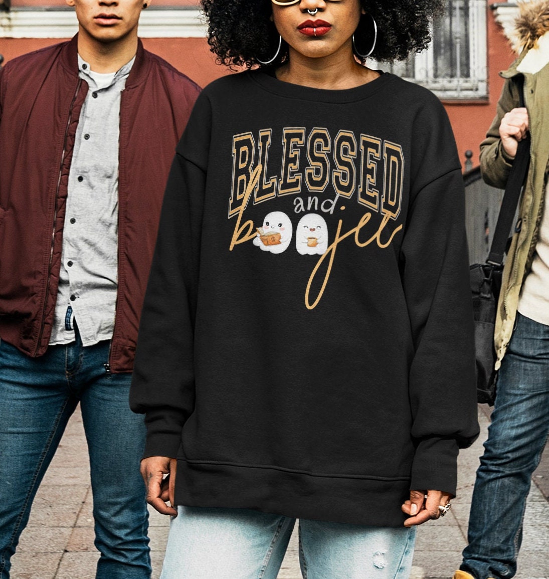 blessed and boujee sweatshirt