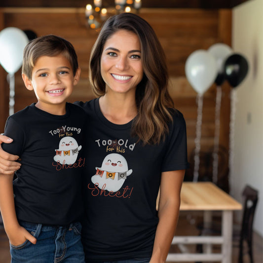 Matching Mommy and Me Shirt, Halloween Shirts, Daddy And Me Shirts, Funny Halloween Shirt, Halloween Ghost T-Shirt, Mom and Son Tee