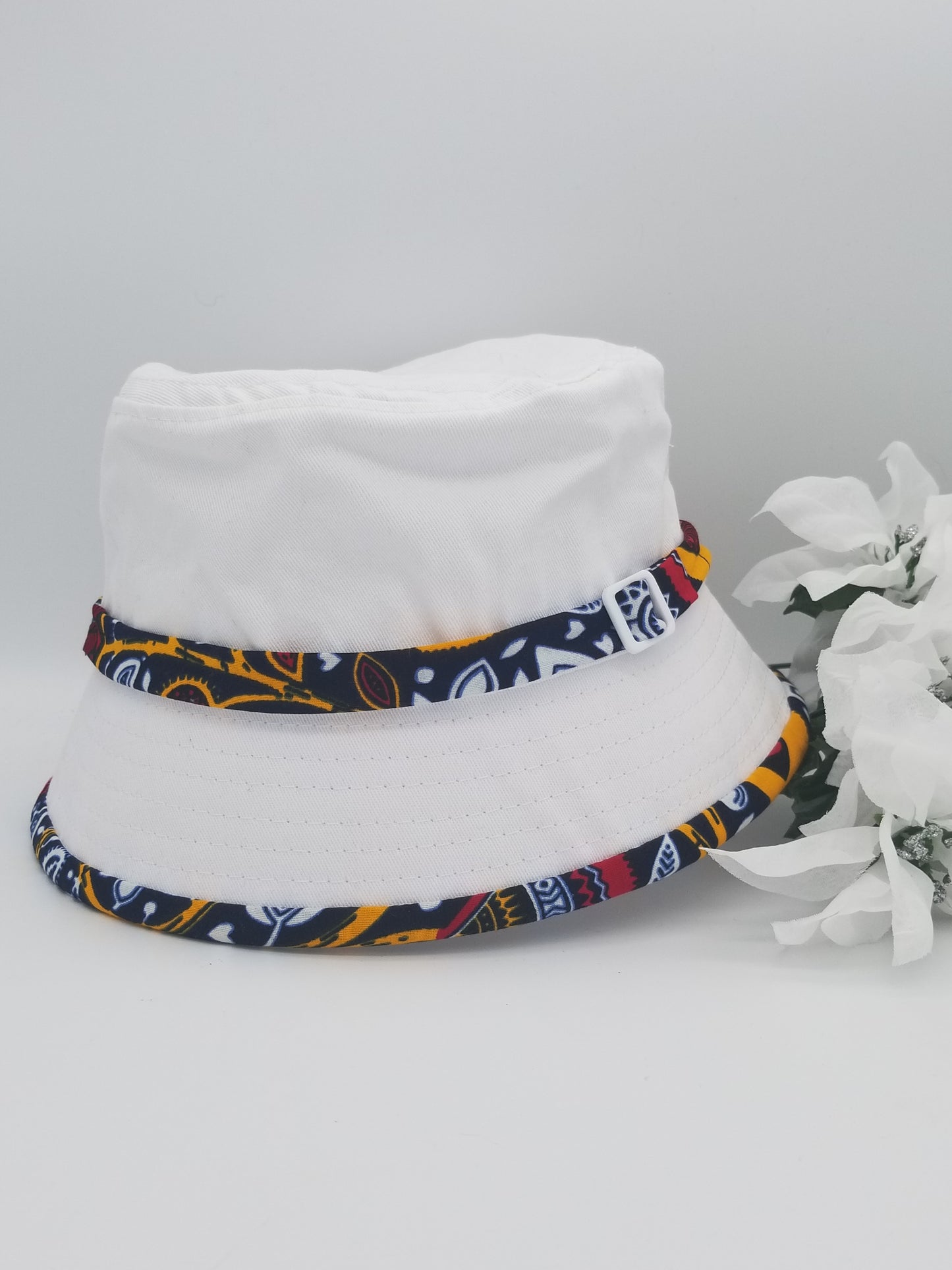 Unisex Bucket Hat| African Print Trim Bucket Hats| sun hat| Men Bucket Hat| Women Bucket Hat| Cute Hat